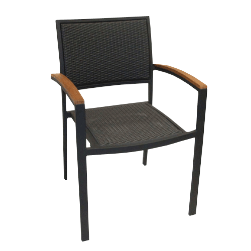 SF90 – Wicker Aluminum Arm Chair