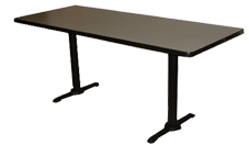 RS62SU – Cast Double Pedestal Standup Table