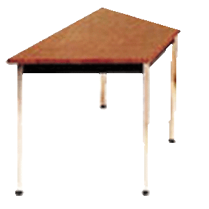 VS12 - Metal Skirt Trapezoidal Table